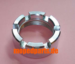 Kronenmutter für Sachs, M40x1,5, 32 mm Krümmerdurchmesser