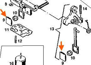 Platte für Gasschieber und Startschieber Saxonette