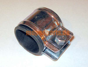 Auspuffklemme mit Gummi, 28 mm, Mofa Hercules