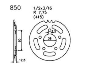Kettenrad, sprocket, 45 Z, Zündapp ZD20, ZX25 ****