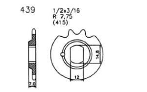 Ritzel, sprocket, 11 Z. Kreidler Flory, LF, LH ..