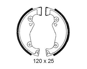 Bremsbacken Zündapp ZX25, ZA25, ZA40, ZL25, ZS25,