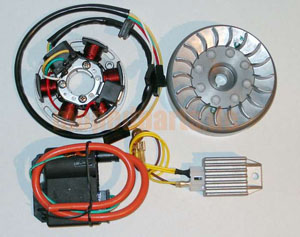 Zündanlage Kokusan 6V, 50 ccm, Gebläse, EVO für Zündapp 50 ccm