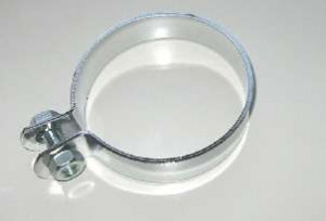 Auspuffschelle exaust clip 70 mm chrom