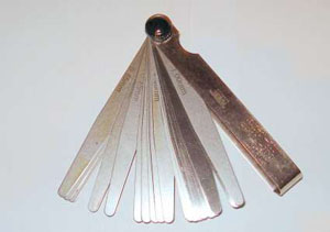 Fühlerlehren-Satz Vogel 0,05 - 1,00 mm, 20 Blatt