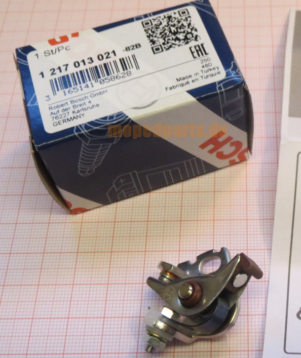 Unterbrecher Bosch original, 1217013021, Hercules Prima, Zündapp M25, M50, CS, ZX,ZD, C50, GTS Unterbrecher Bosch original, 1217013021, Hercules Prima, Zündapp M25, M50, CS, ZX,ZD, C50, GTS