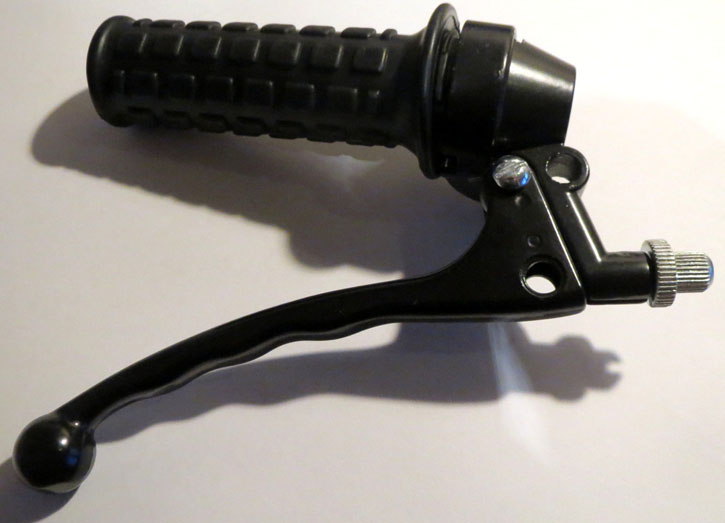 Gasgriff mit Bremshebel Mofa, Moped, schwarzer Hebel