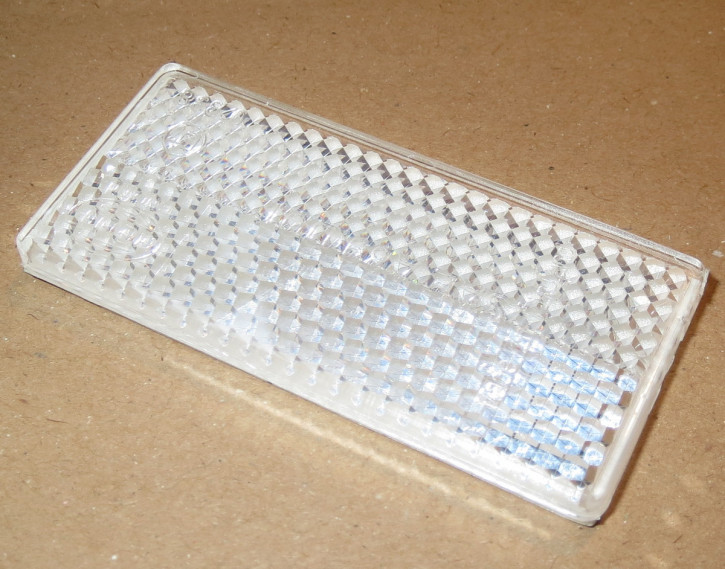 Rückstrahler weiss für Kühler Hercules Ultra, Nachbau