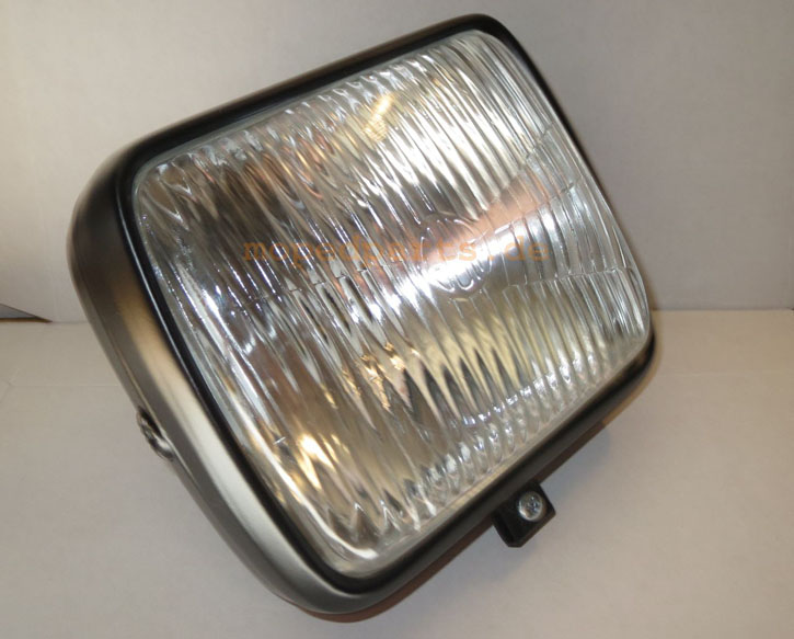 Scheinwerfer eckig, BA20D Bilux Fassung, Hercules, Zündapp