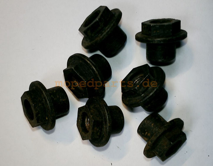 7 Halsmuttern Sachs Hercules, Altbestand