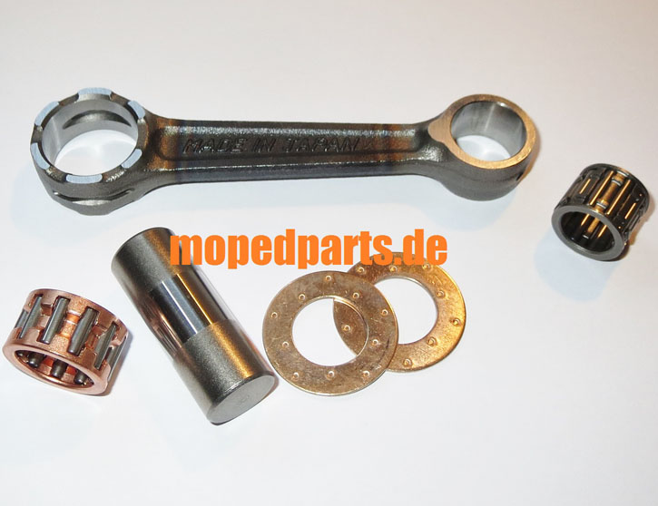 Pleuel für Zündapp, 3/4/5 Gang, 91 mm, Hubzapfen 41,2 mm, verstärkt