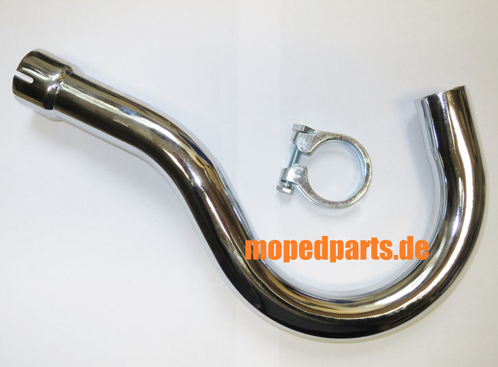 Krümmer Zündapp Roller RS 50, 30 mm, verchromt