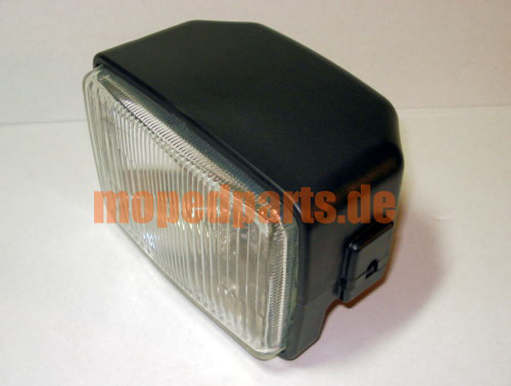 Scheinwerfer eckig, 140 x 100 mm, Mofa Hercules Prima, 6 Volt