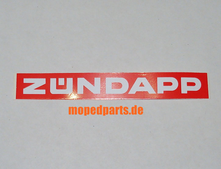 Aufkleber Zündapp, 128x15 mm ******