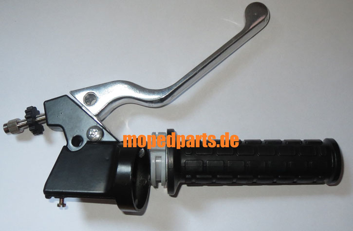 Gasgriff mit Stellschraube, ohne Schalter, Hercules RL, Zündapp KS 50 (517), ohne Nippelaufnahme
