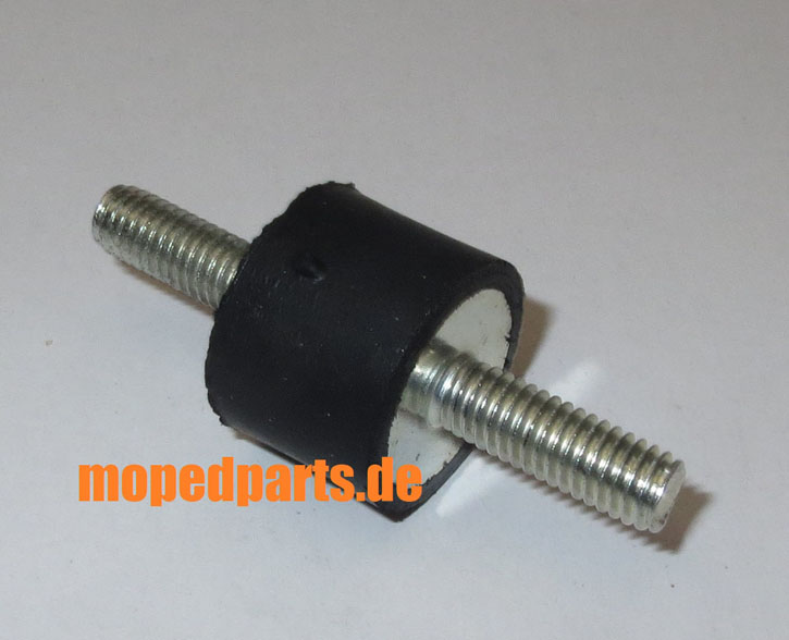 Gummilager M6 Gewinde, 15x20 mm, Gewindelänge 18mm