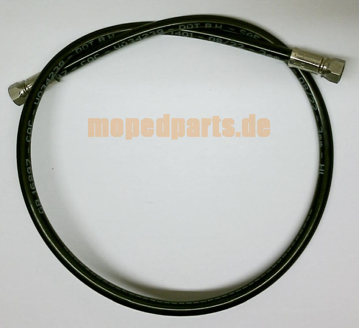 Bremsleitung / brake hose 800 mm Stahlflex, schwarz