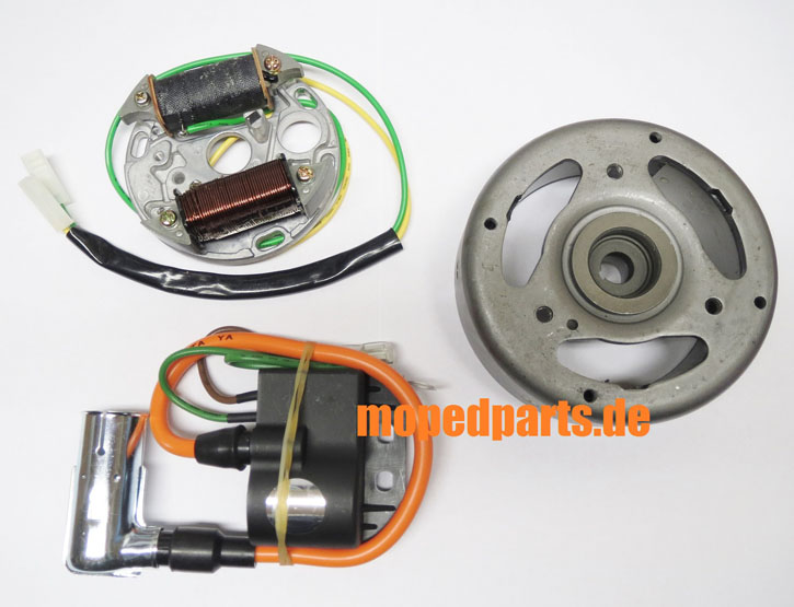 Zündung kontaktlos, 12V 35 Watt, Hercules Prima 3, 5, Sachs 505, Sachs 50, linksdrehend