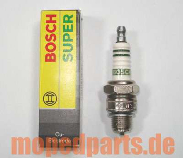 Zündkerze Bosch W3AC (275T1), Ultra 80, K50, Sachs 1251/6C, Puch Monza, Kreidler Florett, Kurzgew.