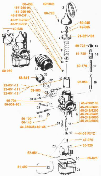 Gasschieber für Bing Vergaser Typ 21 V3, Hercules RX9, XE9, Zündapp KS 80 Super