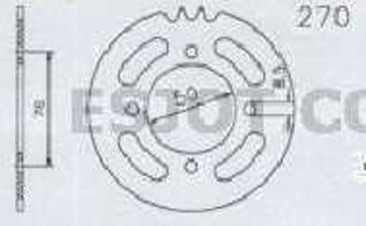 Kettenrad sprocket 40 Zähne Hercules HS 1230, MK , Esjot