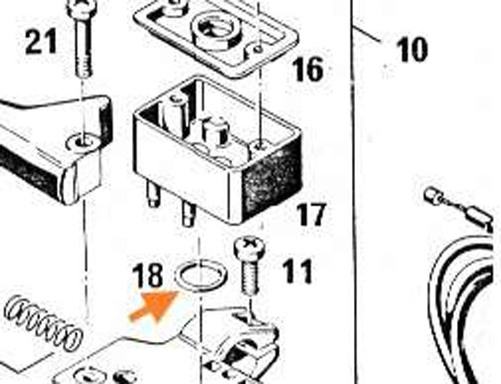 O-Ring für Behälter, Magura Bremszylinder 225